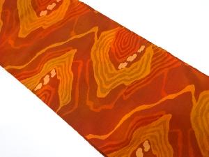 霞模様織り出し名古屋帯